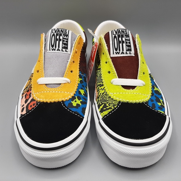 New Vans Sport Patchwork Leopard Snake Skin Animal Print COLORFUL Women's Size 5 - Picture 6 of 11